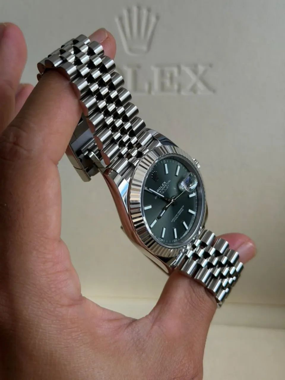 Rolex Date Juste Mint Green - Qualidade Super - Foto 2
