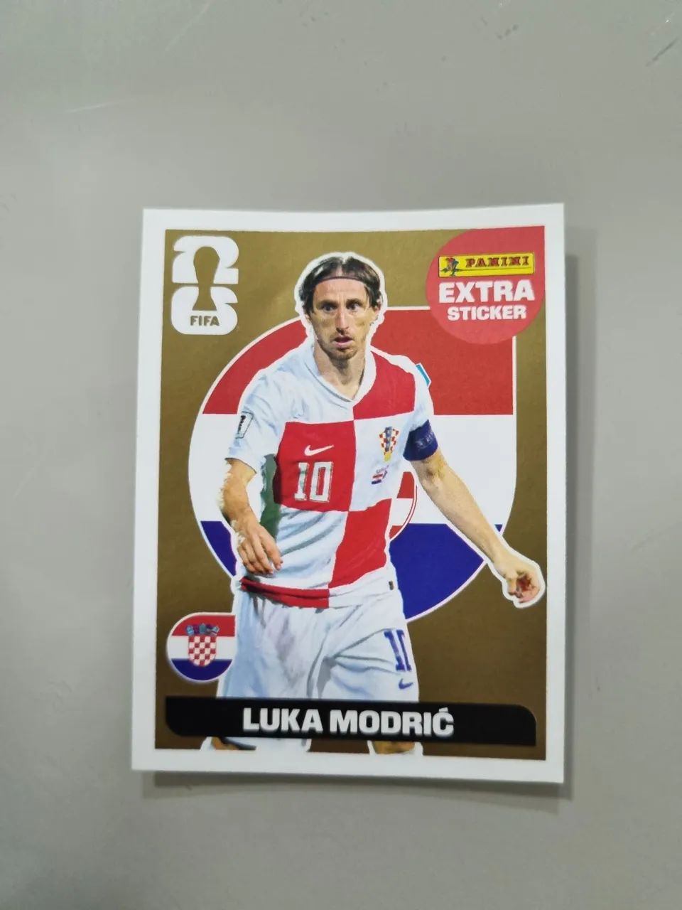 Extra-sticker Modric ouro