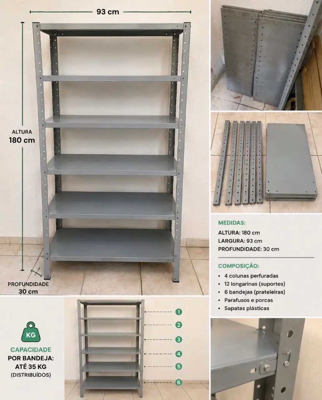 Prateleiras de ferro - Foto 2