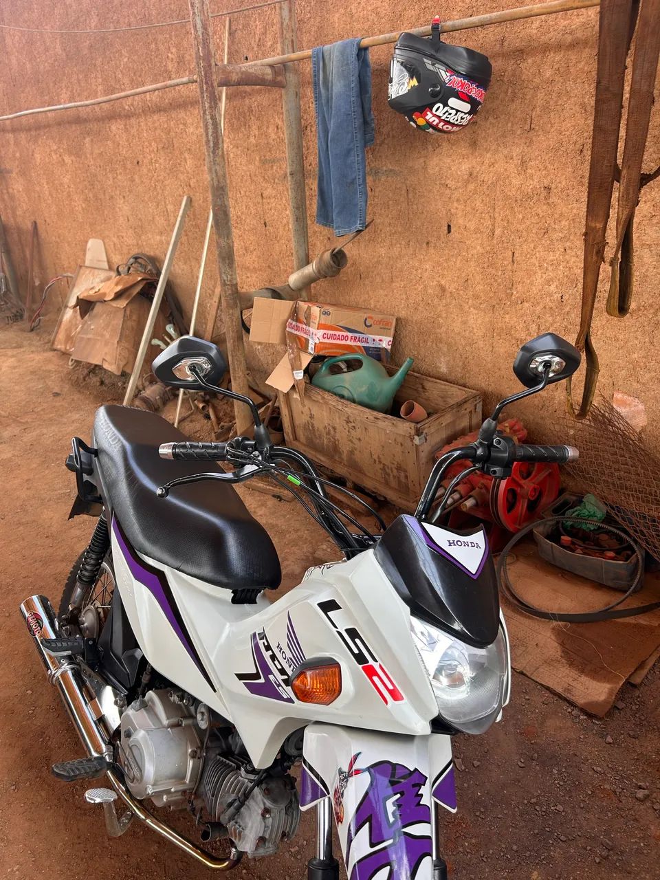 Retrovisor da tiger 900 pra pix - Foto 2