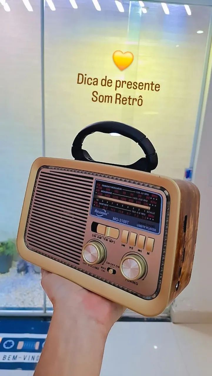 Som retrô para presente 