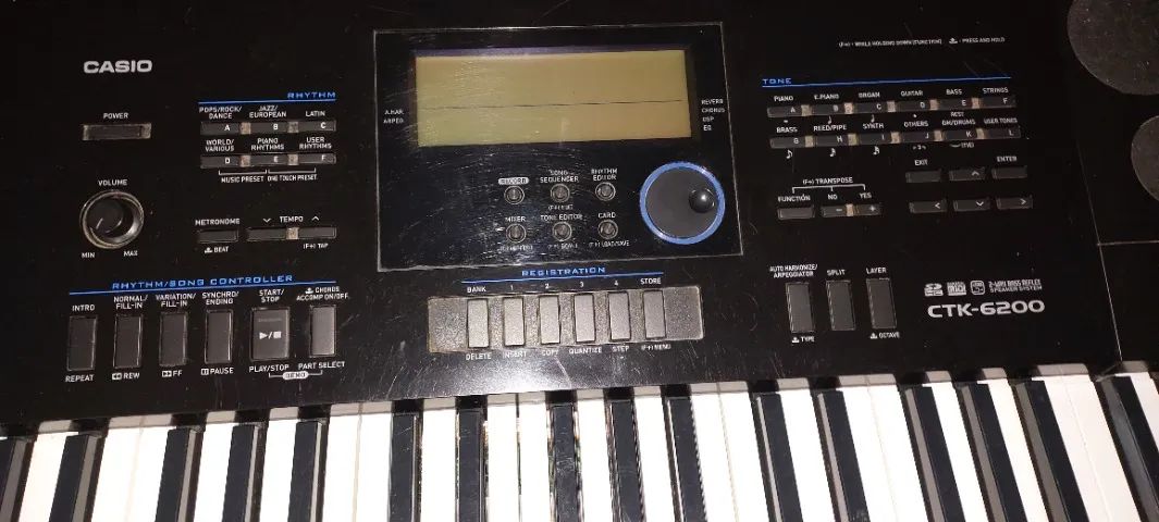 Teclado Casio CTK-6200 Arranjador Workstation Cartão SD