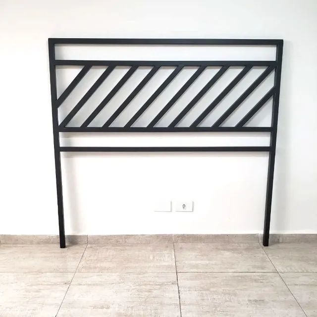 Cabeceira para cama queen 1,65x1,38cm - acabamento em aço - Foto 2