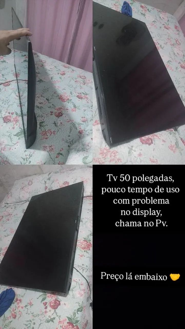 Tv 50 polegadas semi nova leia a descrição 
