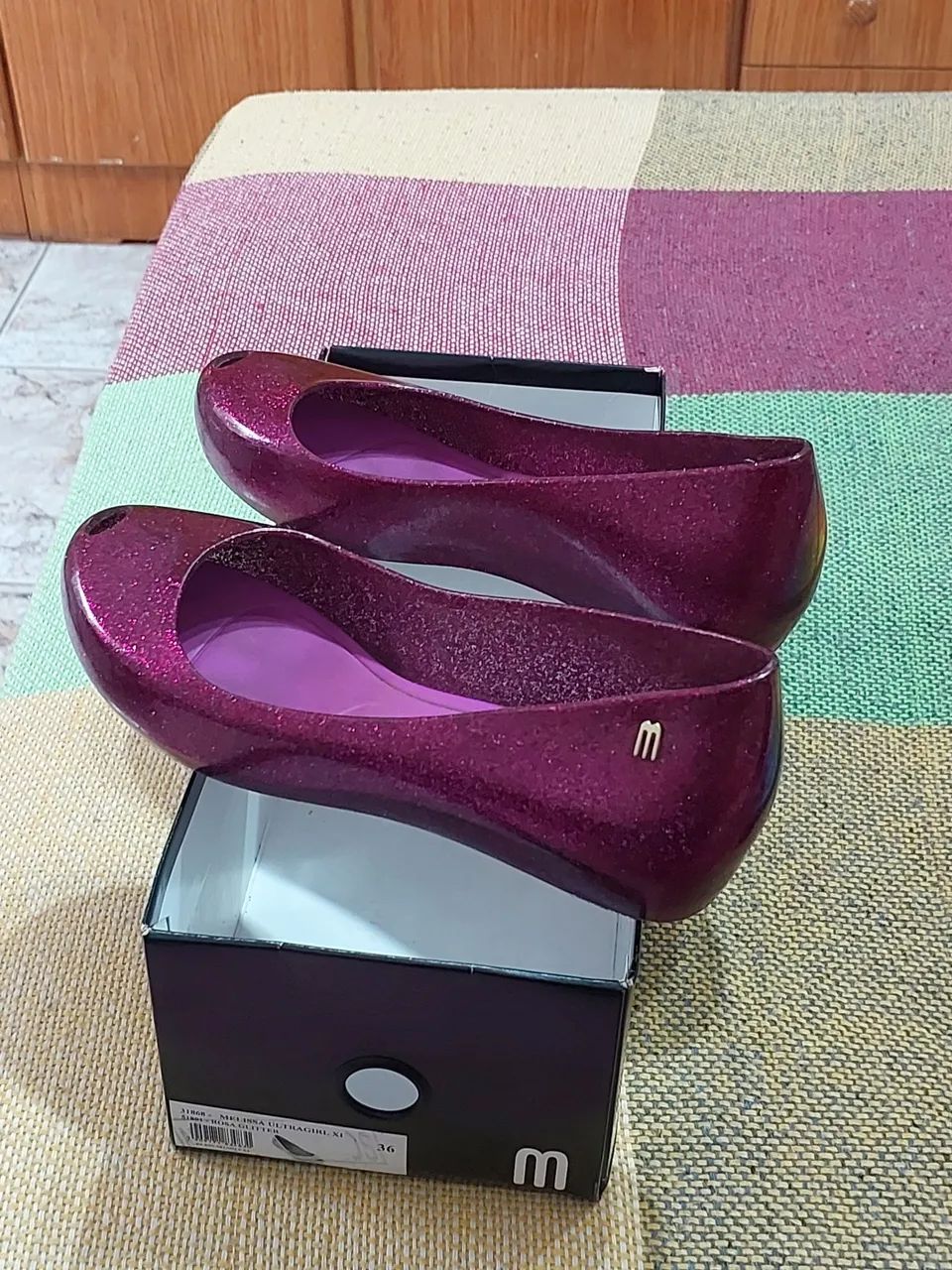 Melissa com gliter rosa, número 36 - Foto 3