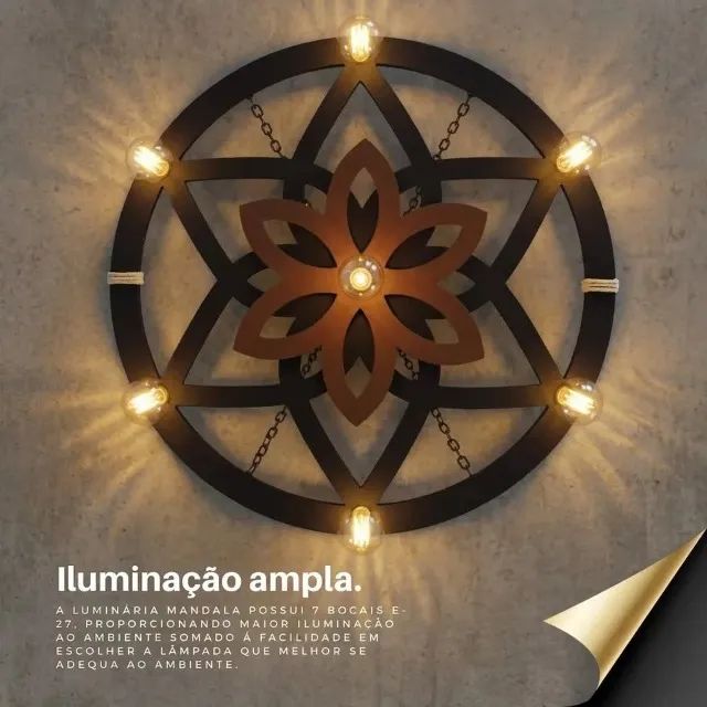 Luminária Mandala - G - Foto 5