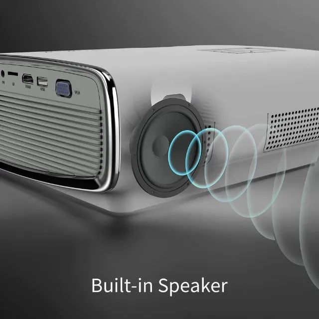 Projetor Wewatch S1: 1080p nativo, suporte 4K, 360 lúmens, Netflix, WiFi e muito mais - Foto 4