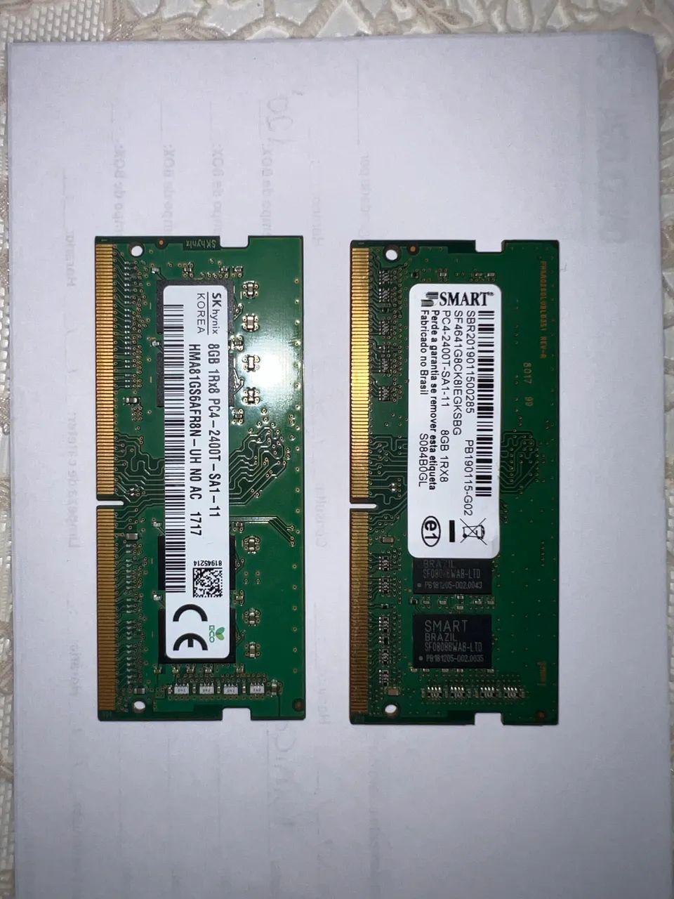 2 Memórias RAM 8GB cada  - Foto 2