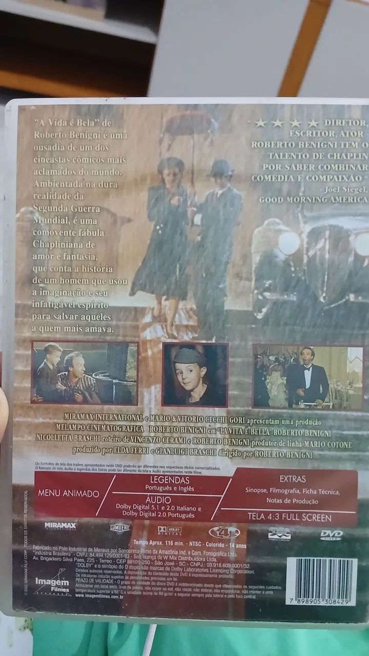 DVD original: A vida é bela - Foto 3