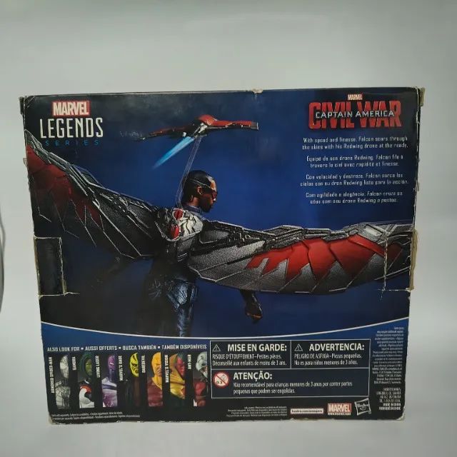 Marvel Legends Series Falcon na caixa - Foto 2