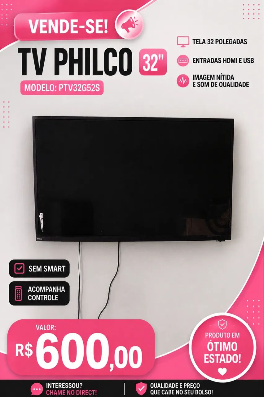 TELEVISÃO 32 POLEGADAS