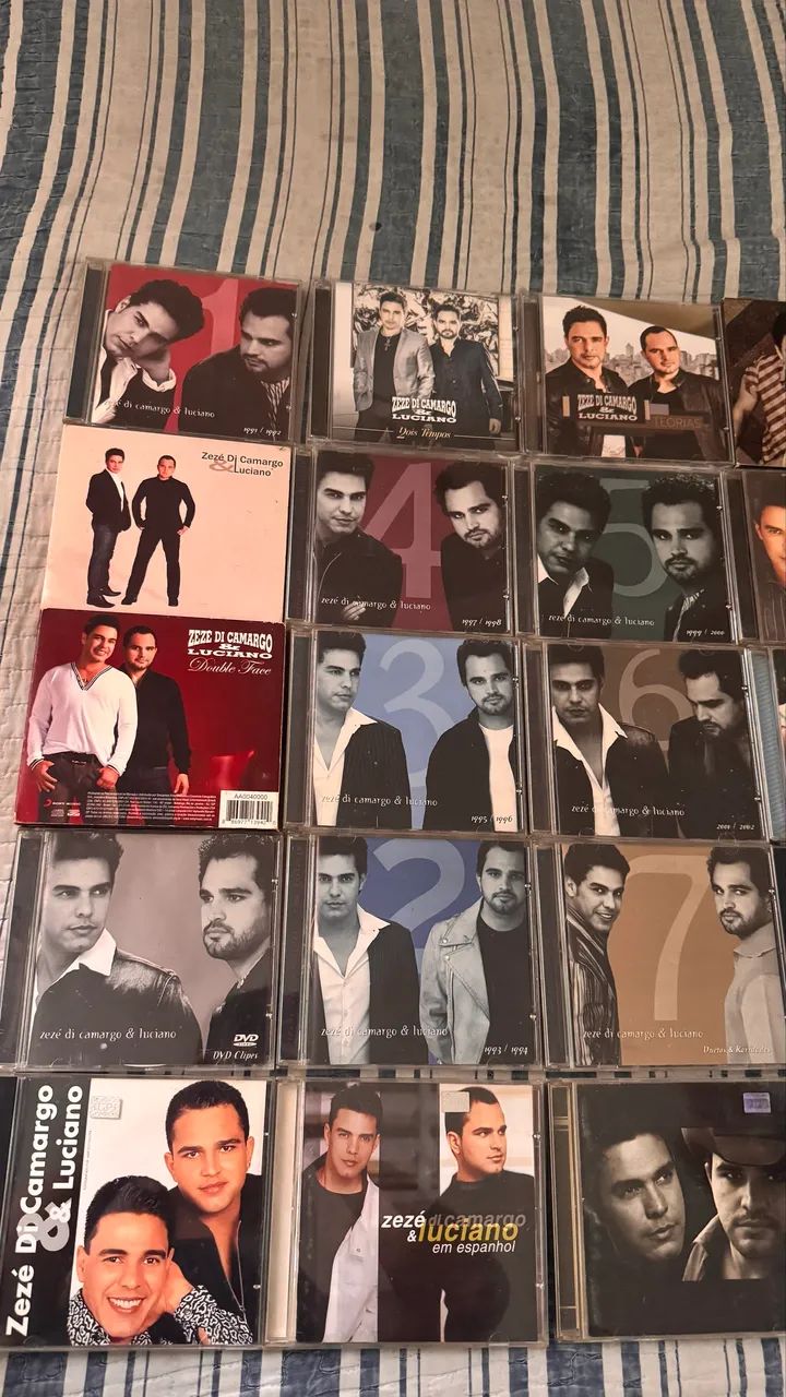 Coleção CDs e DVDs Zezé di Camargo & Luciano - CDs, DVDs etc
