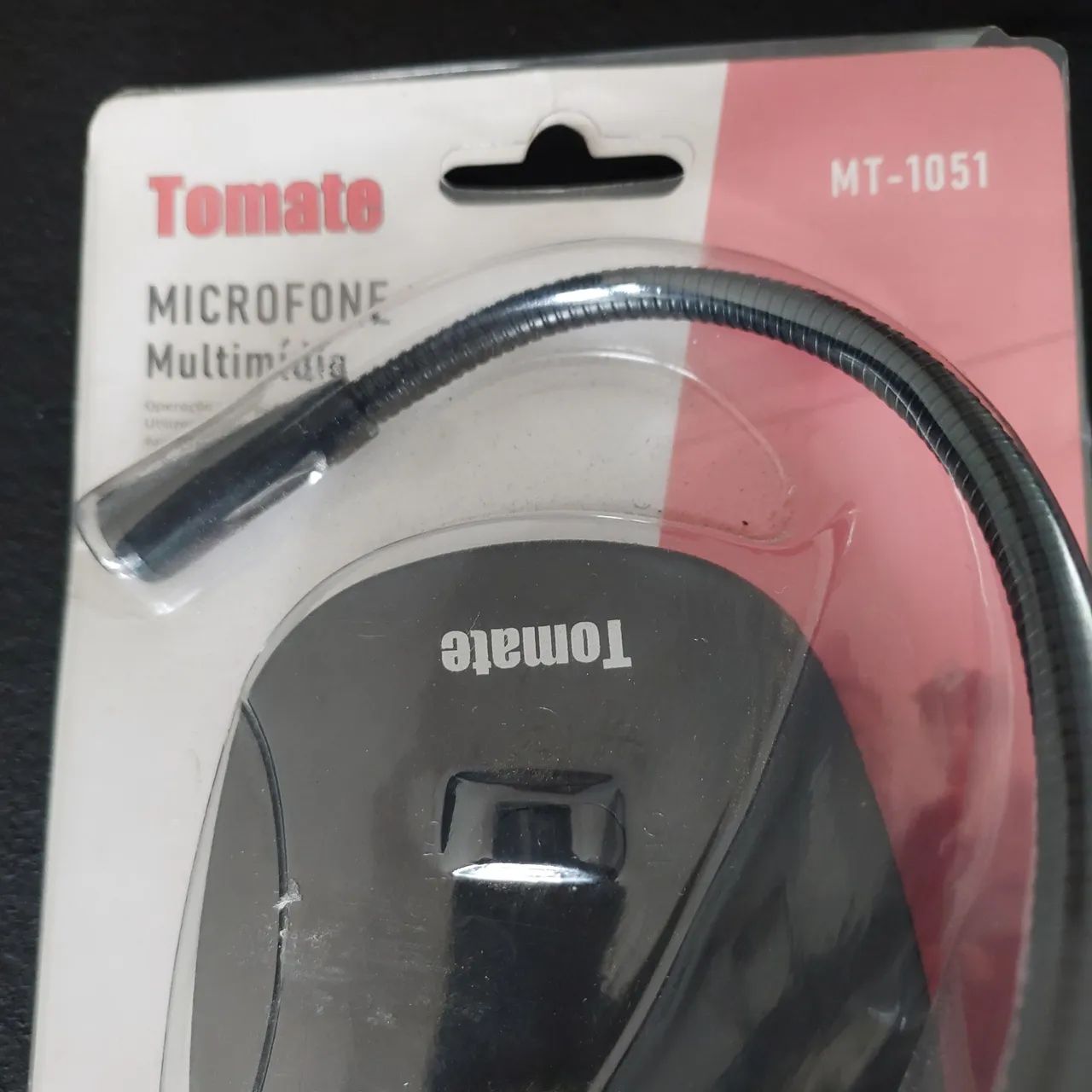 Microfone de mesa multimídia Tomate novo com adaptador  - Foto 3