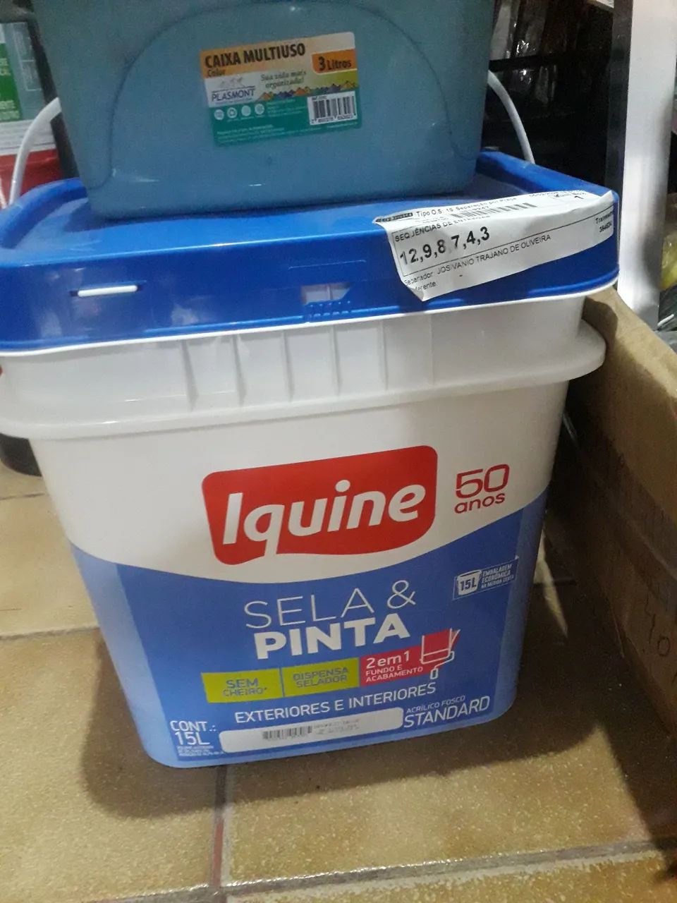 Tinta externa Iquine Pinta e sela 2 x 1 Branco  - Foto 4