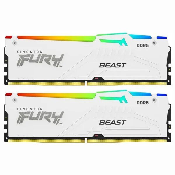 (Lacrada) Memória DDR5 2x16 GB RGB 6000 MT/s CL30 Kingston Expo Branca Ram (2x16GB) - Foto 3