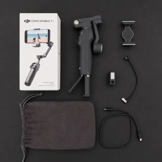DJI Osmo Mobile 7P Completo com Módulo Multifuncional - Acessórios