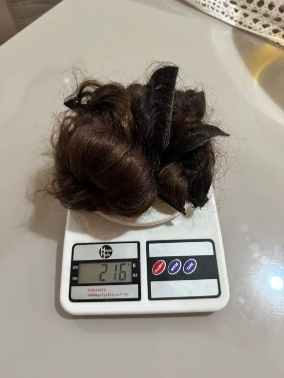Cabelo 100% humano 216 gramas  - Foto 4