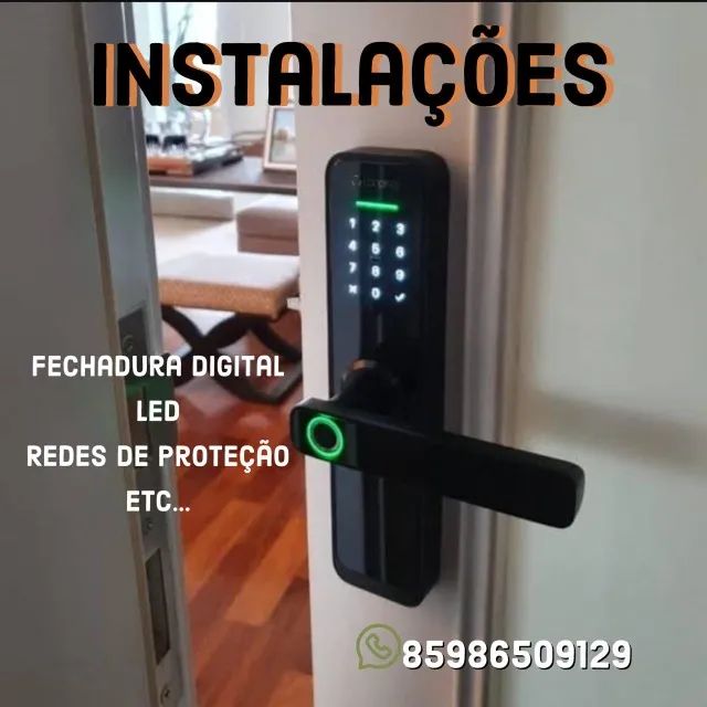 Instalação de fechadura digital 