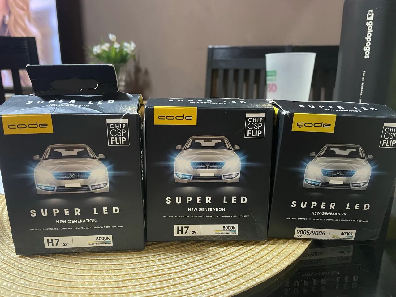 Kit 3 pares super led code