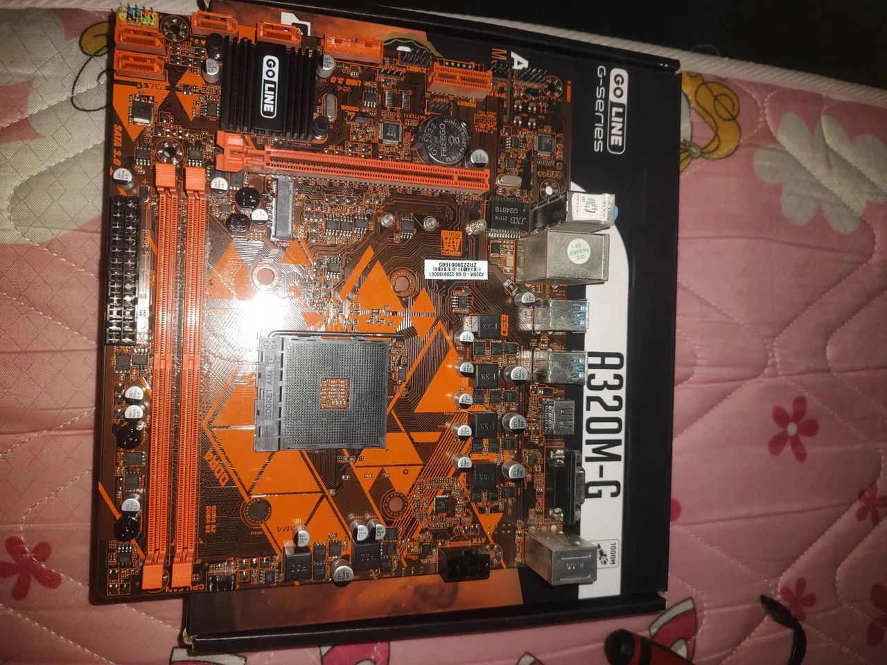 PLACA MÃE + PROCESSADOR 