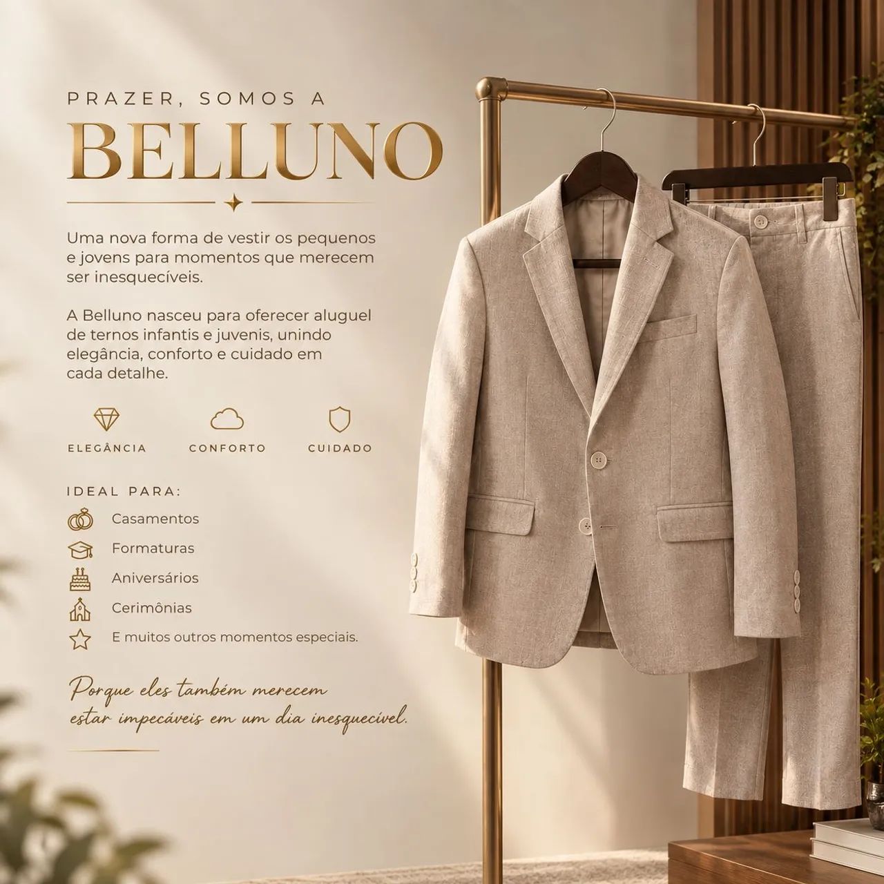 Aluguel de Ternos Infantis e Juvenis | Belluno