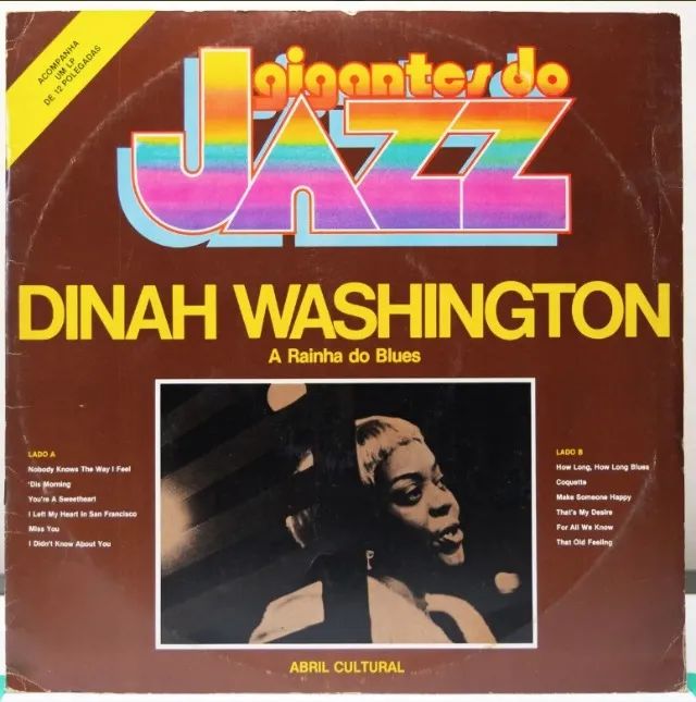 DISCO VINIL DINAH WASHINGTON - GIGANTES DO JAZZ