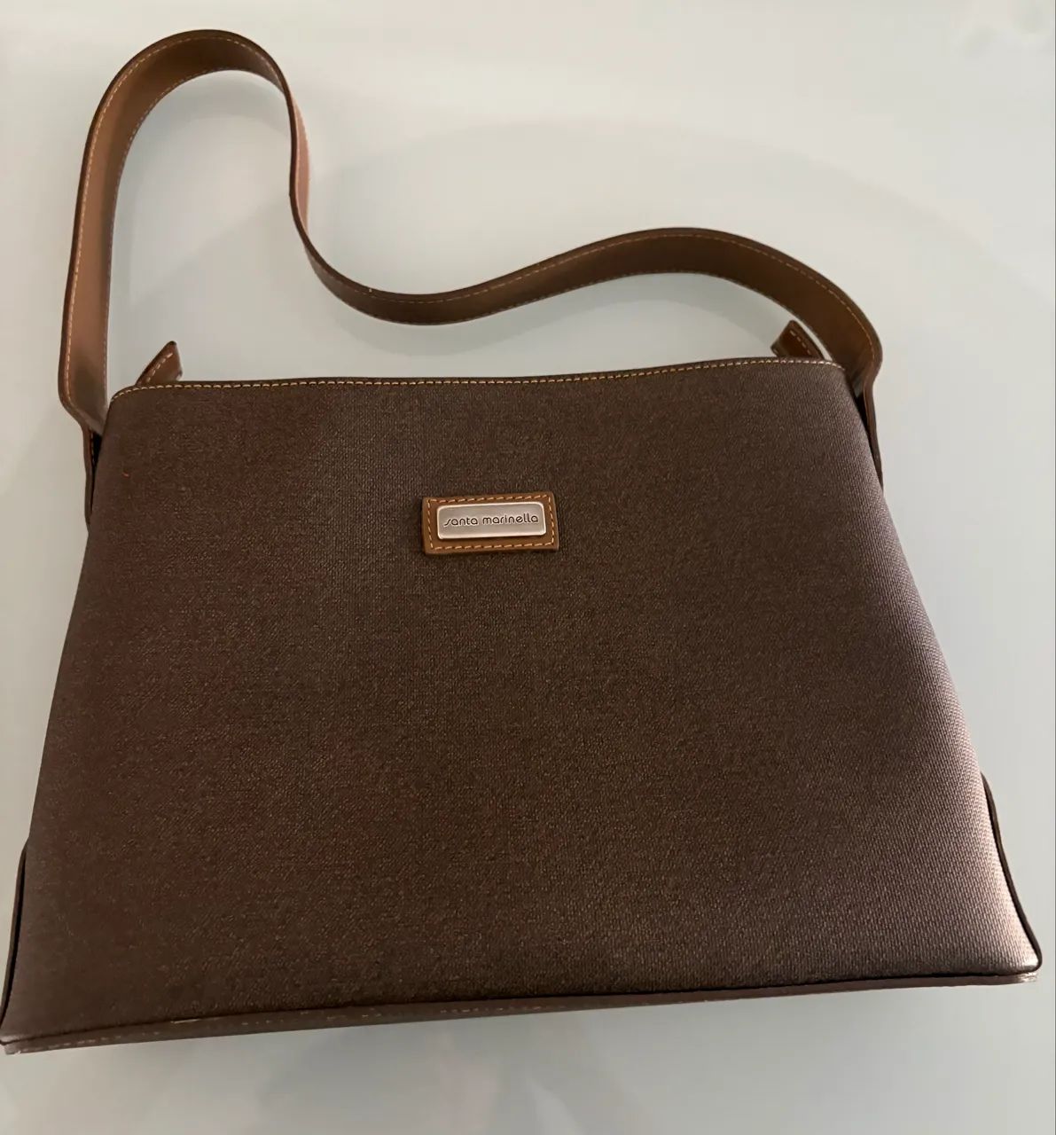 Bolsa santa marinela marrom nova 