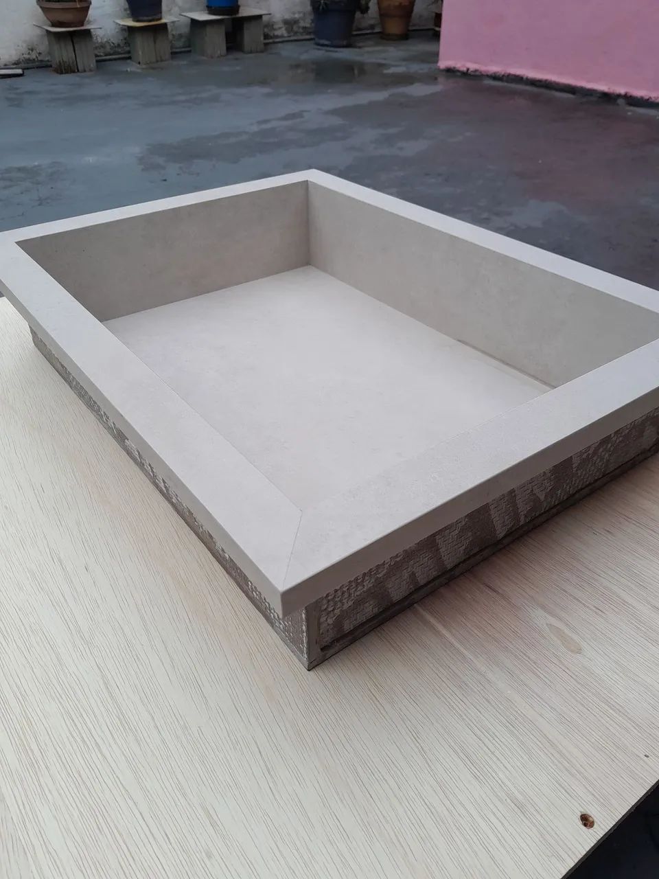 Nicho porta shampoo de porcelanato Portinari