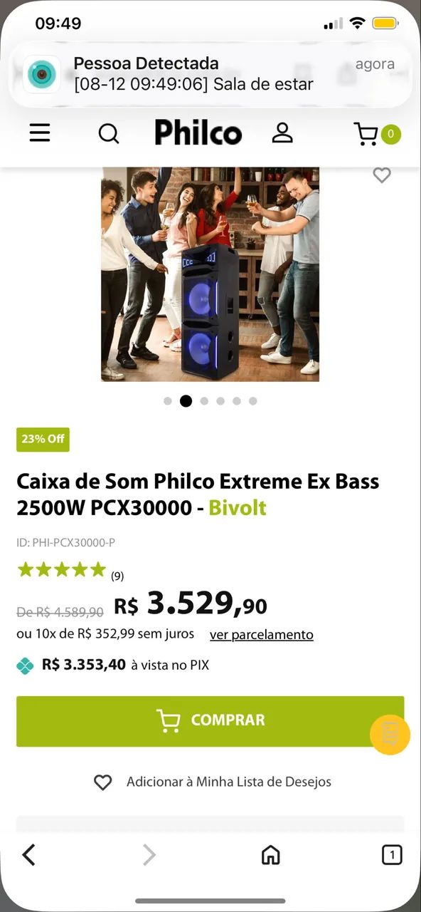 Caixa de som paredão 