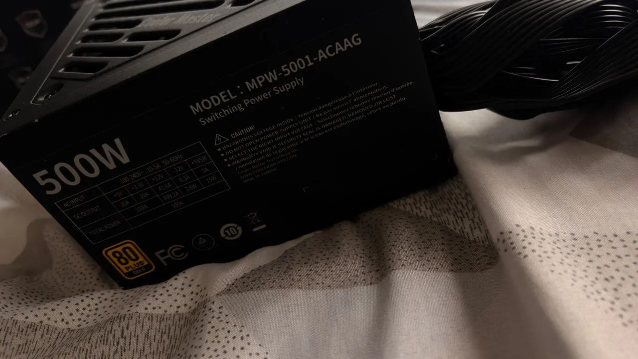 Fonte Cooler Master 500w 80 Plus Gold - Foto 2