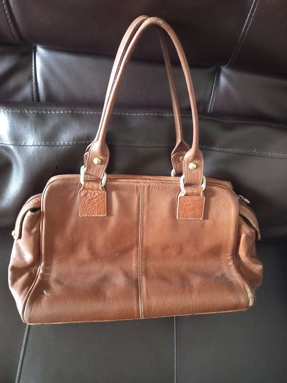 Bolsa Couro Fino - Foto 2