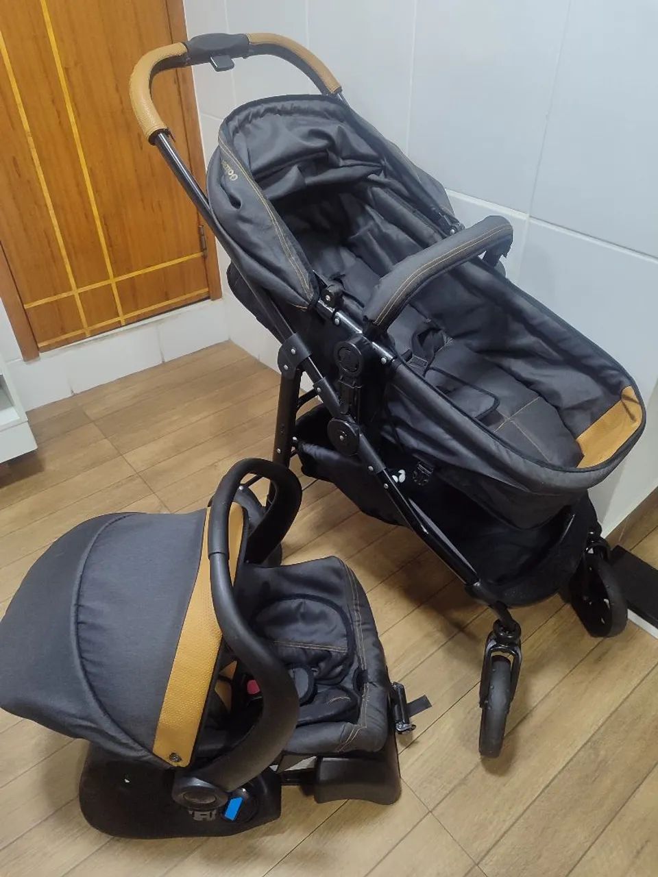 CARRINHO DE BEBÊ GALZERANO + BEBÊ CONFORTO