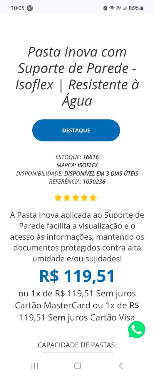 02 Porta Documentos Parede  - Foto 6