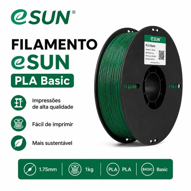 Filamento Impressora 3D - Esun 1,75MM - PLA