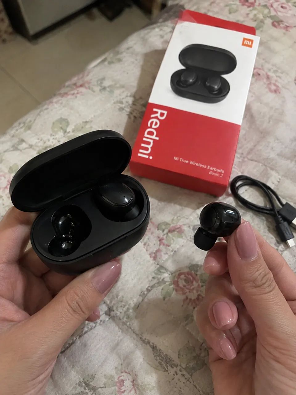 Fone Bluetooth TWS Redmi 5.0 com Microfone  | R$ 76  - Foto 2
