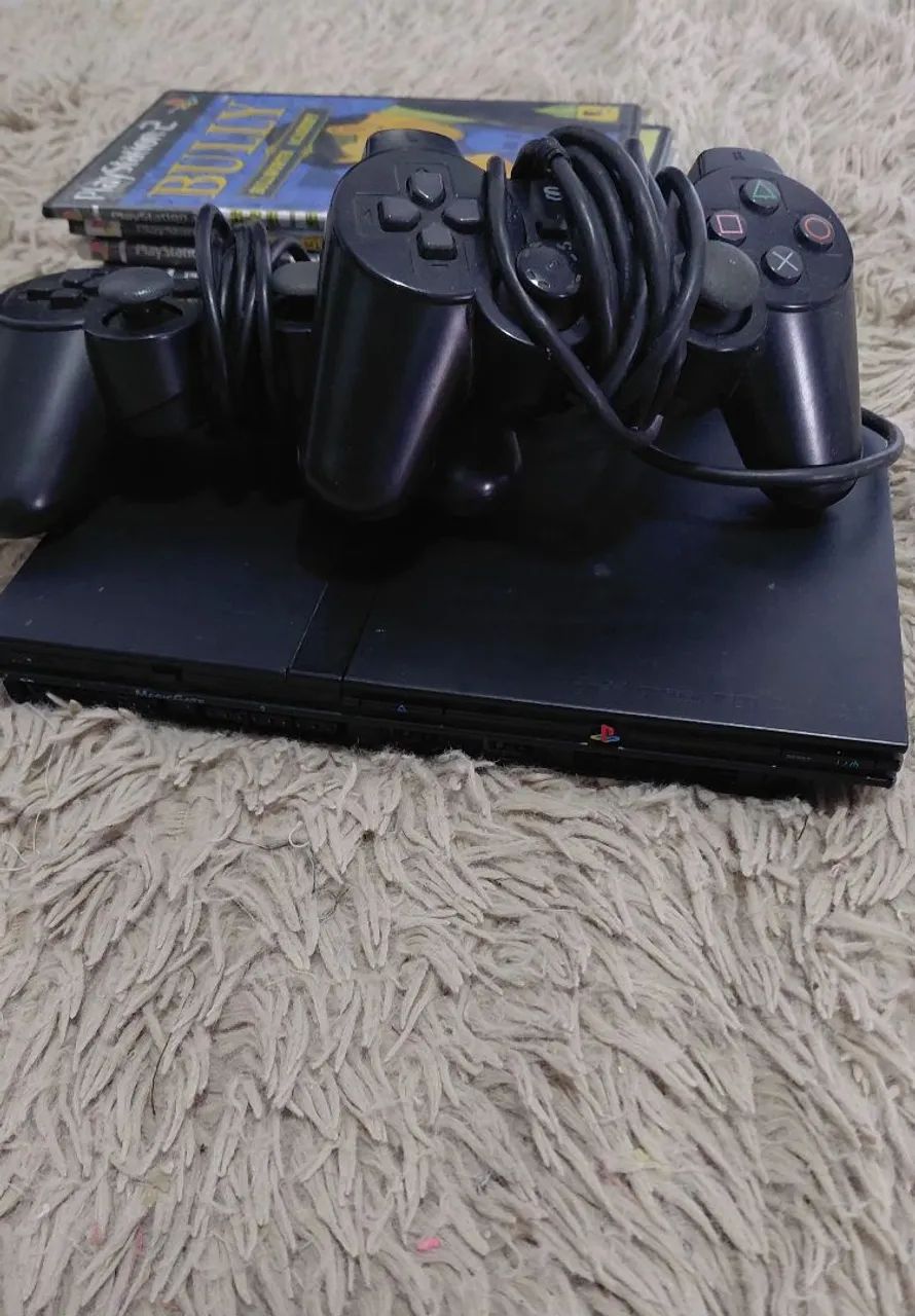 Ps2 completo com 2 controles