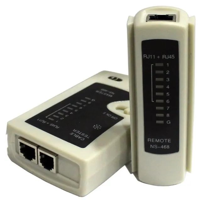 Testador de Continuidade/ Sequência de Cabos RJ11, RJ12 e RJ45 - Foto 2