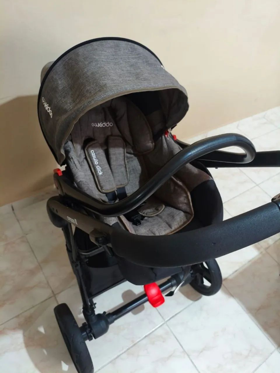 Carrinho de bebê+ bebê conforto+ Compass 3 KIDDO - Foto 3