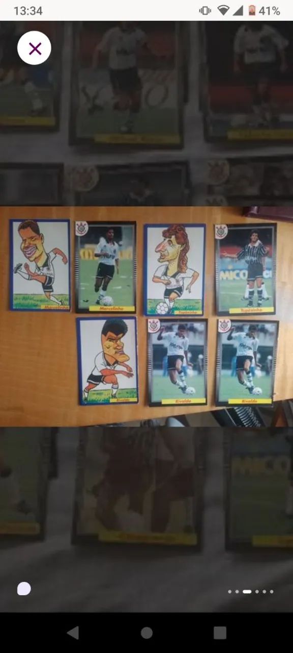 50 cards e caricaturas do Corinthians brasileiro de 1994 multi editora. - Foto 2