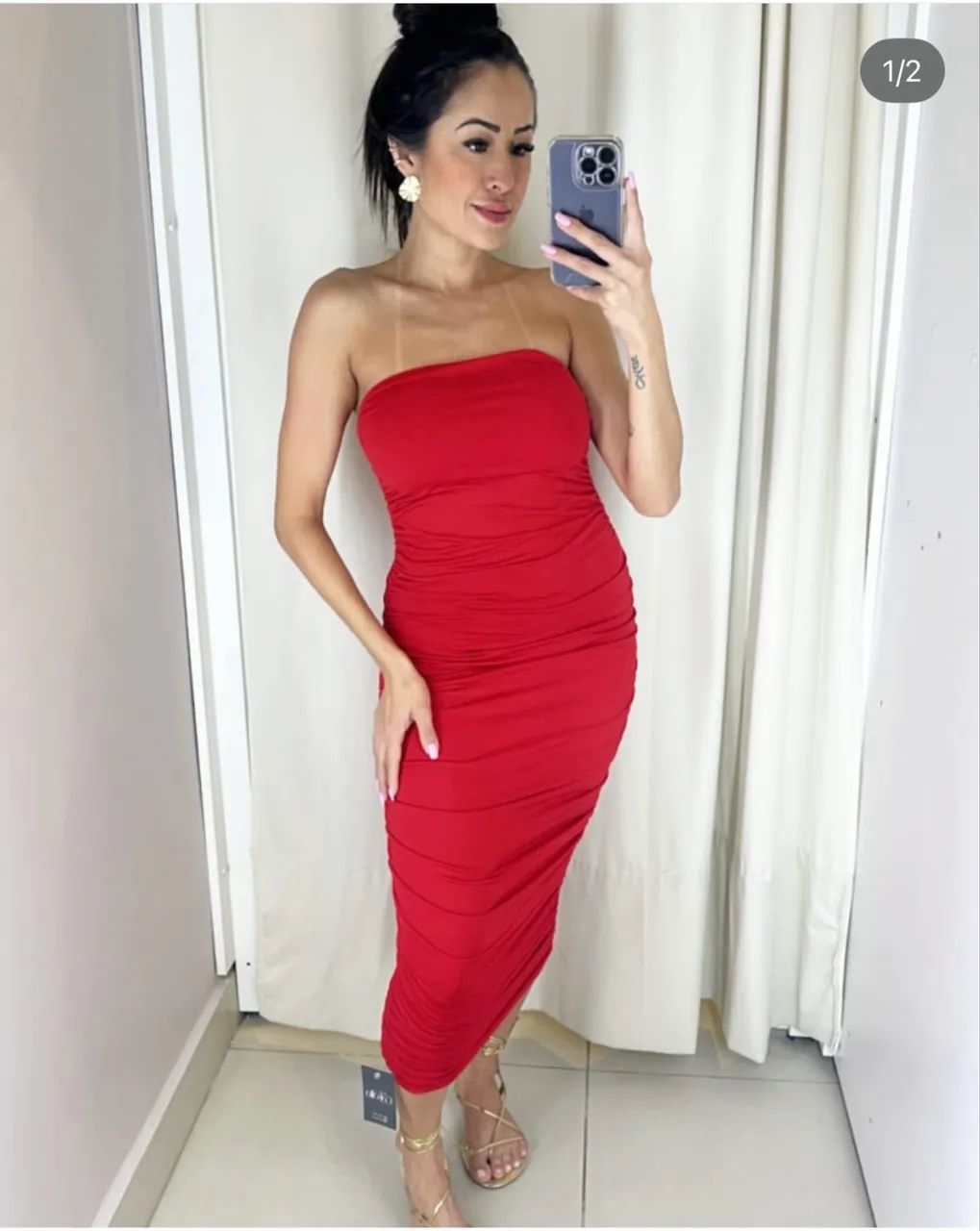Vestido Longo Vermelho - Foto 2