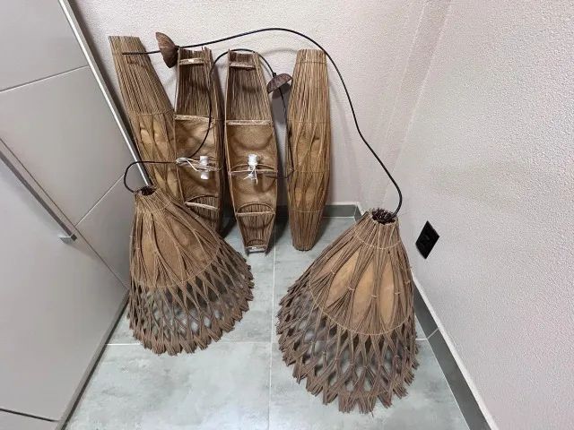 Lustres artesanais e rústicos feitos a mão - Foto 2