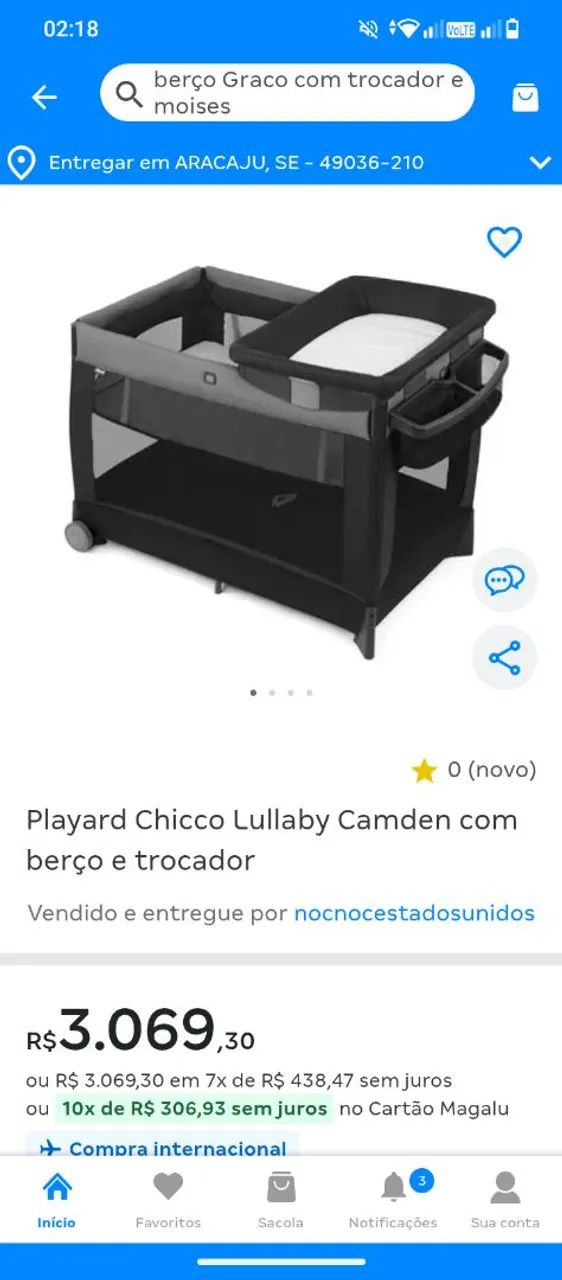 Berço Novo 64962146336897124