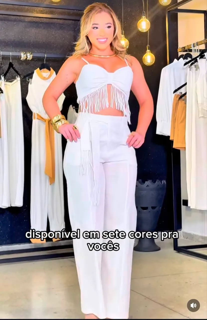 Conjunto branco linho