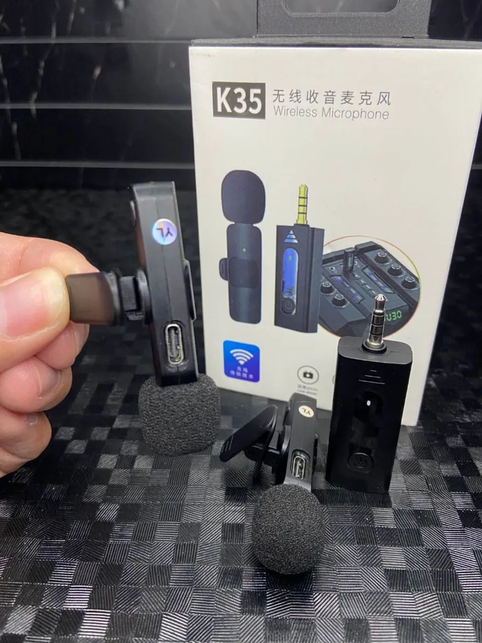 Microfe de lapela sem fio - para celular - entrega grátis  - Foto 2
