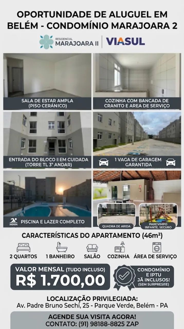 ? OPORTUNIDADE DE ALUGUEL EM BELÉM ?