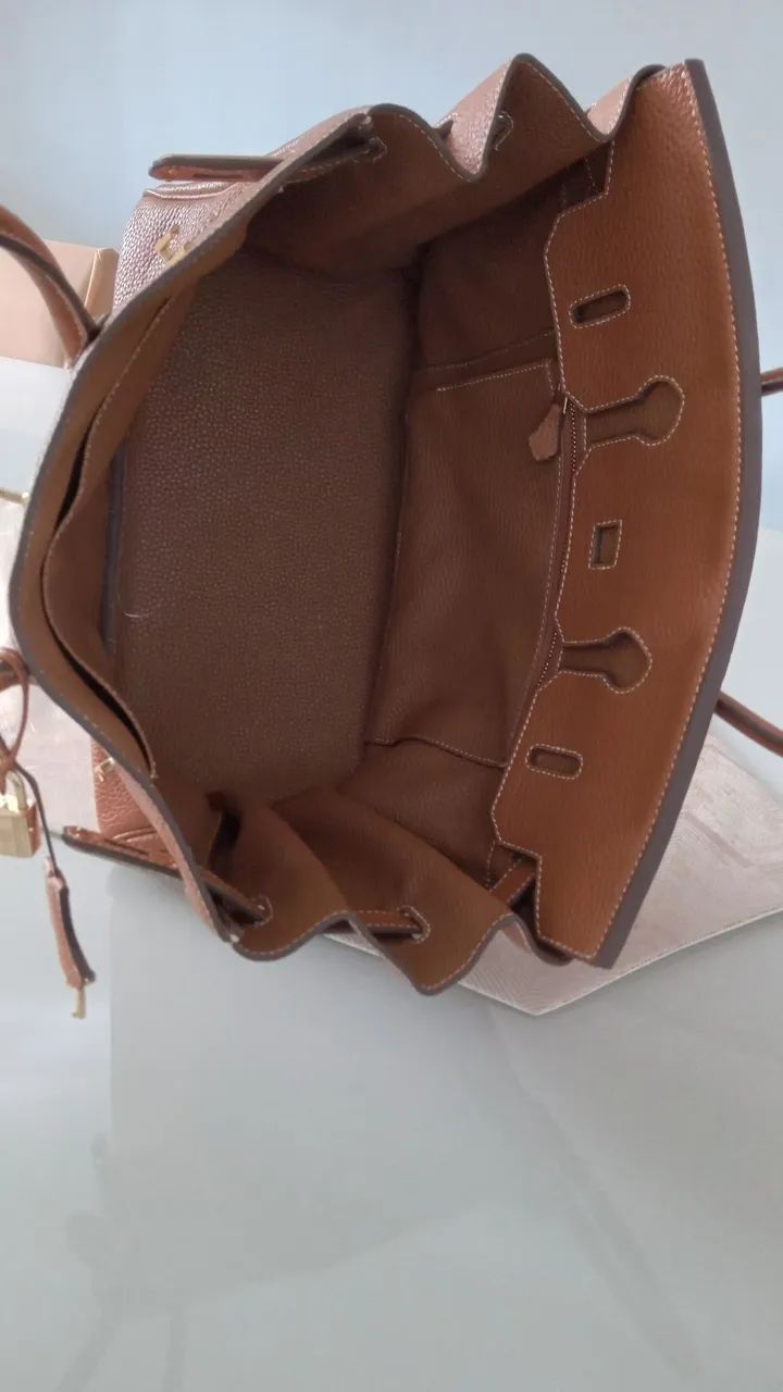 Bolsa Hermès Birkin Caramelo 35cm - Foto 5