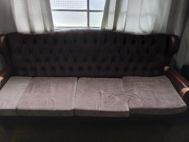 Sofá vintage marrom - Foto 2