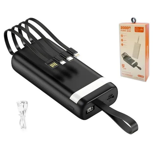 Power Bank Universal de 20.000mAh para Android e iOS, com Lanterna Integrada - Foto 3