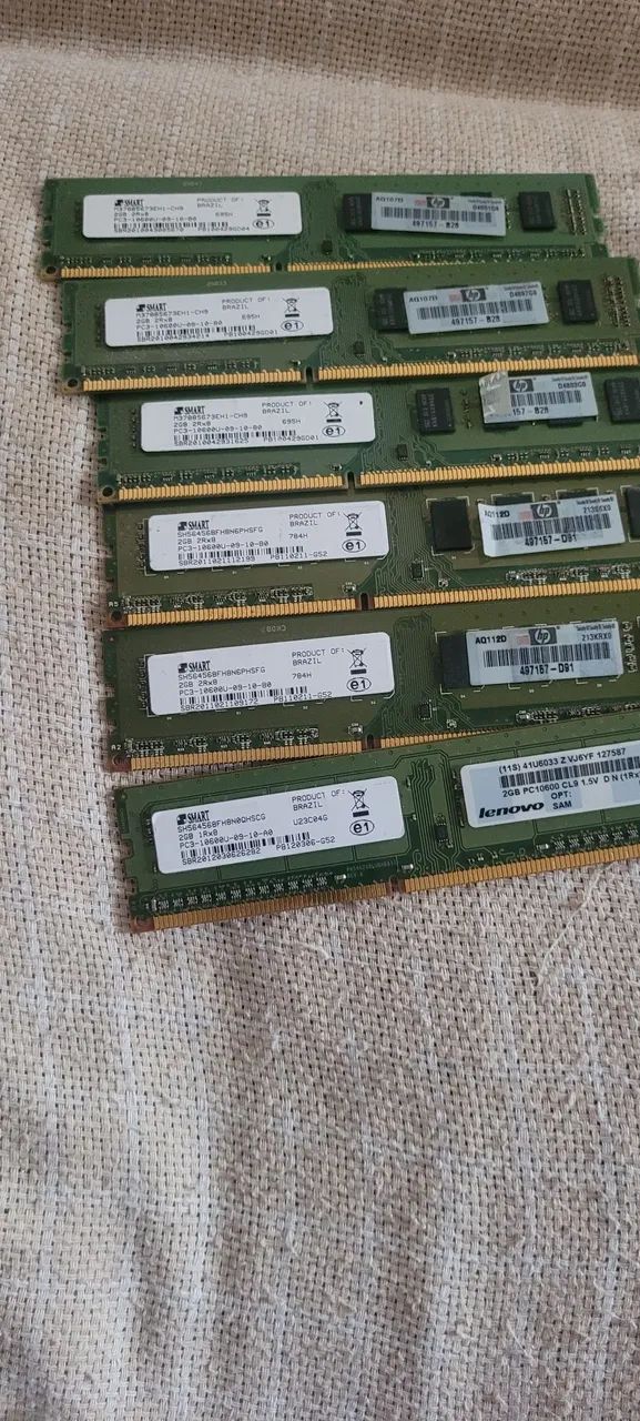 4 Memórias ddr3 de 2gb 
