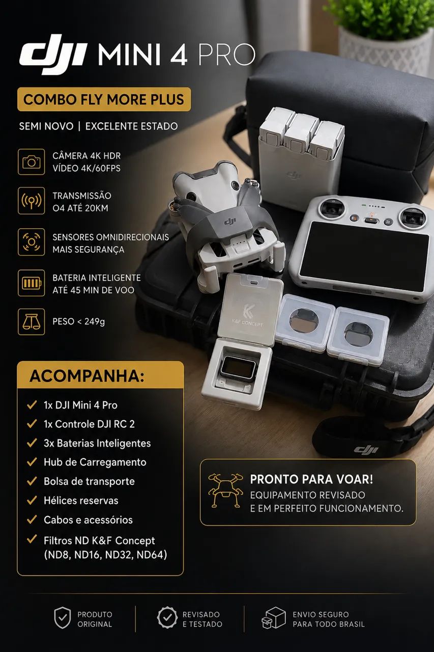 Dji mini 4 pro combo Fly more Plus 